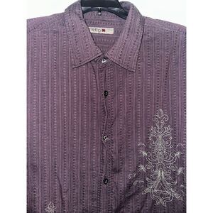 Red Ranch Long Sleeve Western Rodeo Button Up shirt size XL